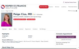 Paige Cisa, MD website