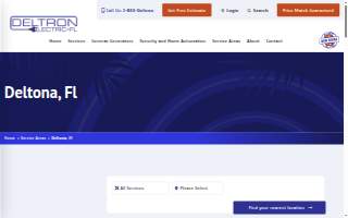 Deltron Electric FL of Deltona website