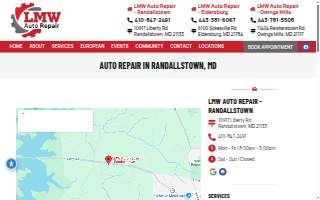 The Mechanics Auto Repairs website