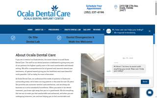Ocala Dental Care website