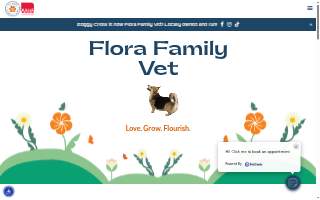 Flora Family Vet website