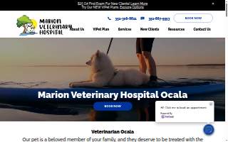 Marion Veterinary Hospital website