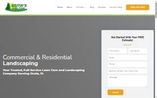 Keith's Lawn Care website