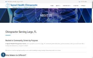 Spinal Health Chiropractic Center website