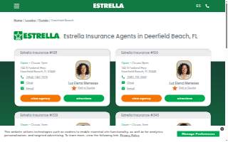 Estrella Insurance of Deerfield Beach website
