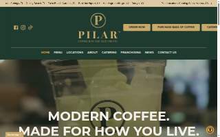 Pilar Coffee Bar & Iced Treats website