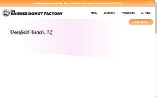 Dandee Donut Factory website