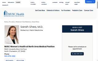 Sarah Shea, MD website