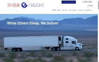 24 Hour Freight website