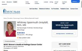 Whitney Spannuth Graybill, MD, MS website