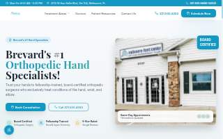 Melbourne Hand Center website