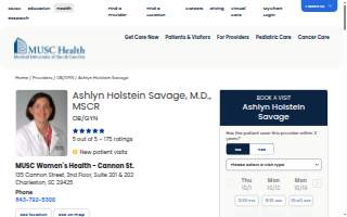 Ashlyn Holstein Savage, MD, MSCR website