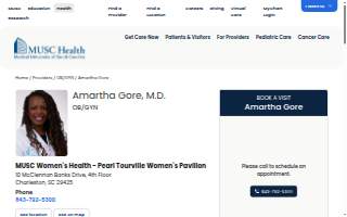 Amartha Gore, MD website