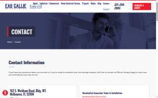 Eau Gallie Electric Inc. website