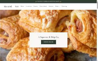 The seed. Coffee + Juice Bar website