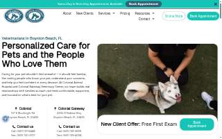 Colonial Gateway Veterinary Center website