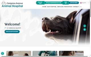 Congress Avenue Animal Hospital website