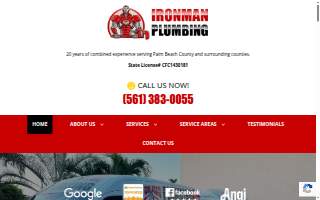 Ironman Plumbing website
