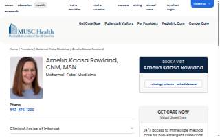 Amelia Kaasa Rowland, CNM, MSN website