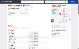 Yardco Rock & Stone website