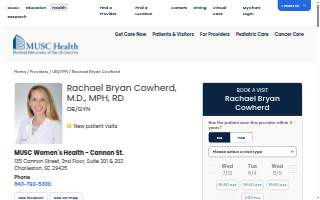 Rachael Bryan Cowherd, MD, MPH, RD website