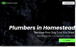 MIAMI SERVICE PLUMBERS | Plumbers In Homestead website
