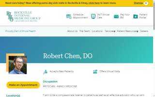Chen Senior Medical Center website