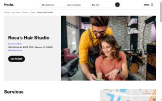 Rosa's Hair Studio website