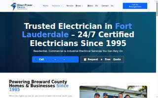 Klean Power Electric, INC. website
