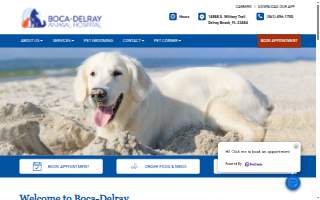 Boca Delray Animal Hospital website