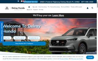Delray Honda website
