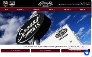 Spanos Motors Used Luxury Car Dealer website