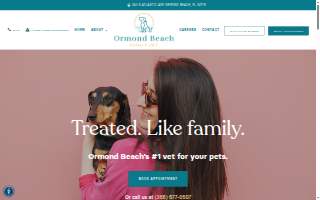 Ormond Beach Family Vet website