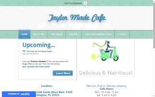 Taylor Made Cafe website