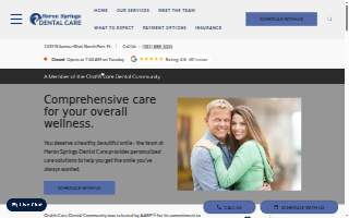 Heron Springs Dental Care website