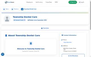 Township Dental Care - Coconut Creek website