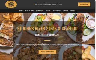 St Johns River Steak & Seafood website