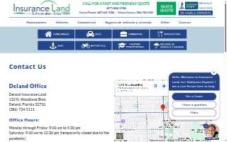 Insurance Land of Sanford website