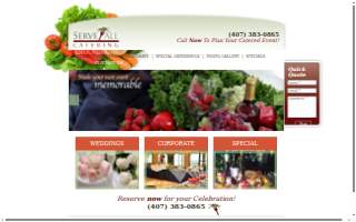 Serve All Catering of Sanford website