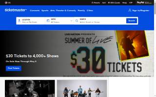 Ticket & License Center website