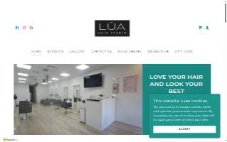 LUA Hair Studio website