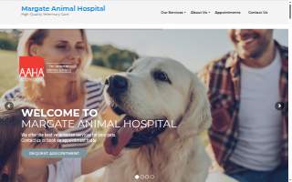 Margate Animal Hospital website