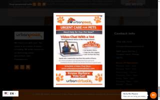 Urban Pawz Animal Clinic website