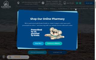 Garbizo Animal Clinic website