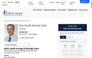 Eric Scott Rovner, MD of Mt Pleasant website
