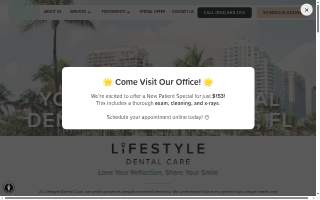 Lifestyle Dental Care website