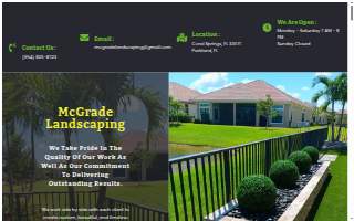 McGrade Landscaping website