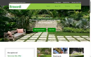 Broward Lawns website