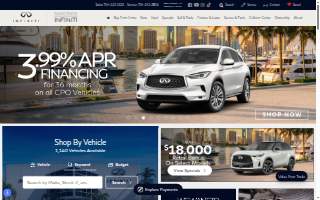 Sawgrass INFINITI website
