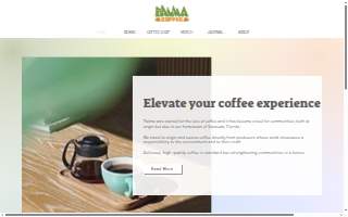Palma Coffee website